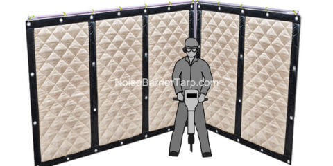 Temporary Noise Screens Tarpaulin Screen Sound Reducing Screens Sound Blocking Screen